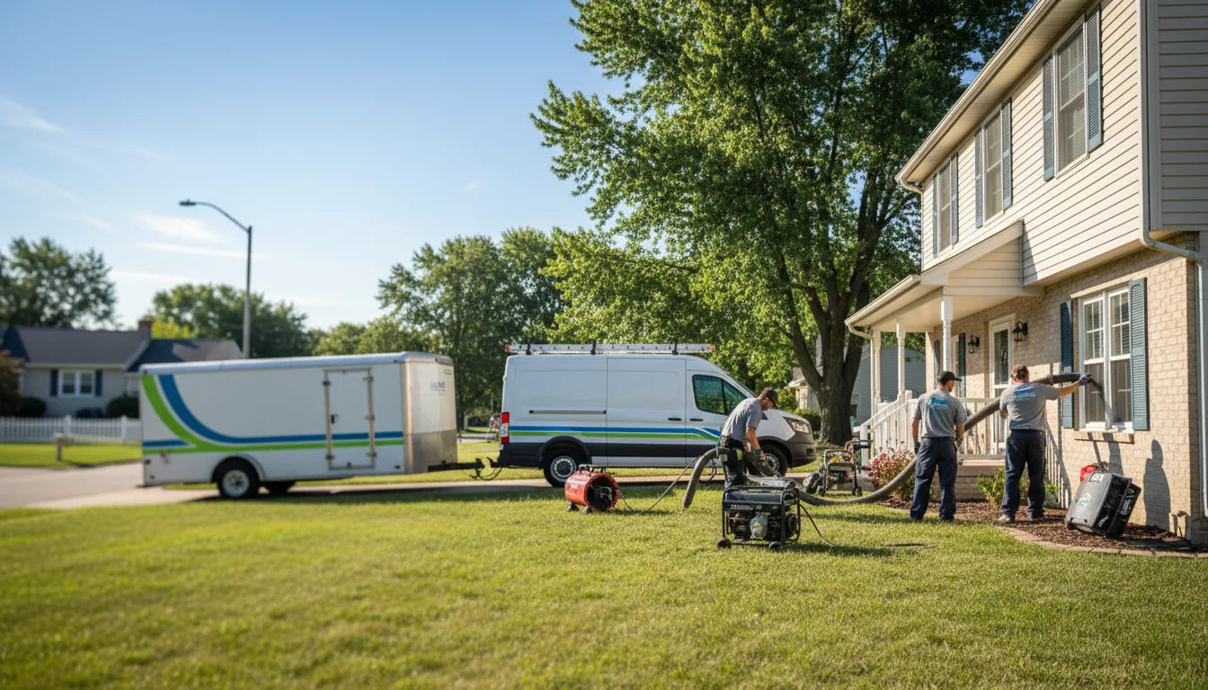 Flooded Basement Restoration And Cleanup With Repair in Dalzell, IL near me